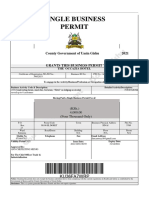 Single Business Permit: County Government of Uasin Gishu 2021