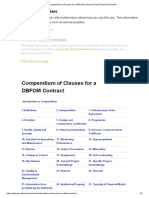 Compendium of Clauses For A DBFOM Contract - Public Private Partnership