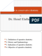 Introduction in Conservative Dentistry