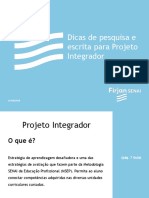 PDF Dicas de Pesquisa e Escrita Projeto Integrador