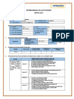 Informe Julio 2021 2do Grado de Primaria