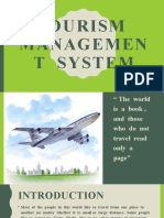 Tourism Management System