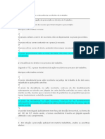 Avaliação Da Disciplina A Prescrição e A Decadência No Direito Do Trabalho