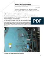 Boiler Starting Failure - Troubleshooting