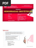 Seminario 25 - Hemorragias Obtetricas