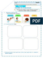 6º Ficha Tutoria Si A La Diverisdad No A La Discriminacion 25 Junio