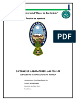 Informe de Conductividad Termica Fis 102