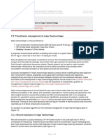 7 3 Transfusion Management of Major Haemorrhage