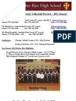 Preview - Brother Rice Volleyball - 2011 Season