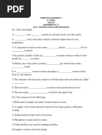 CBSE Class 8 Science Worksheet