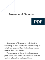 Measures of Disperson