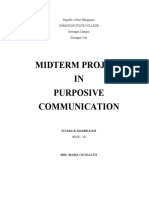 Reaction Paper in Purposive Communication 