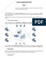 Cloud Computing (RCS-075) Unit-1