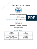 North South University: Introduction To Financial Management FIN254 Pharma Aids Limited Beacon Pharmaceuticals Limited