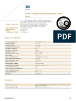 1x2x16 AWG - 40C Overall Shielded Instrumentation Cable: Design & Materials