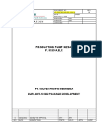 Production Pump Sizing P. 0920 A, B, C: Calculation