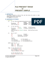 Simple Present Tense or Present Simple: A. Definition