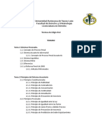 Temario Técnicas de Litigio Oral