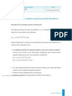 Actividad 1 Caso Práctico Análisis Empresarial de Beneficio