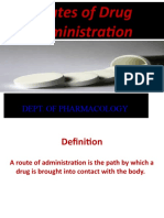 Routes of Drug Administration