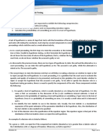 Module 24 Steps in Hypothesis Testing