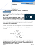 Module 21 Point Estimation of The Population