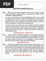 Guión Acto Inicio Año Escolar