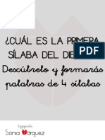 Juego Palabras 4 Sílabas