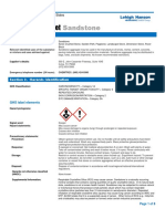 Safety Data Sheet: Sandstone