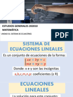 Unidad 1 - Sistema Ecuaciones