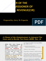 Taxation Law Reviewpower of Cir Report