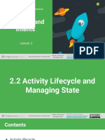 2.2 The Activity Lifecycle and Managing State