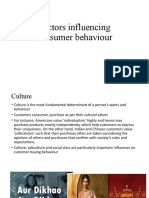 Factors Influencing Consumer Behaviour - TO EMAIL