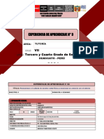 Experiencia de Aprendizaje 03 Tutoría 3y4