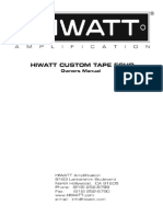 Hiwatt CUSTOM TAPE ECHO User Manual