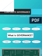 Corporate Governance: Acctg 216: Governance, Business Ethics, Risk Management and Internal Control