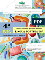 Diagnóstico de Lingua Portuguesa 4 Etapa Eja