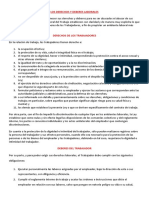 Clase 1 Deberes y Derechos de Los Trabajadores y Empleadores