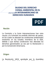 Exigibilidad Del Derecho Internacional Ambiental en El Sistema Interamericano de Derechos Humanos