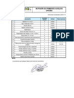 Estandar Botiquín Primeros Auxilios GCO