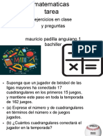 Tarea Matemáticas Tarea Bonita