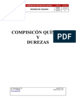 Reporte de Composición Química y Durezas