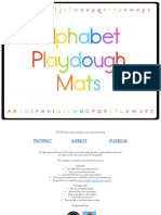 Alphabet Pictures Playdough Mats A