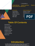Classifying Hand-Written Digits Using Neural Network