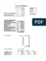 Semana 6 Calculo de Prestaciones - Liquidacion Final de Trabajo