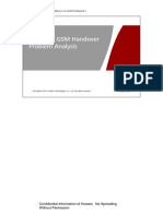 Analysis of Handover Problems On GSM Networks