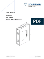 User Manual: Installation Poe Injector Spider Giga 2Tx Poe Eec