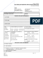 Renewal Regular Passport Application Form (Adult) : Department of Foreign Affairs