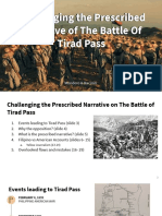 Challenging The Prescribed Narrative of The Battle of Tirad Pass