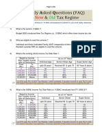 About & Tax Regime: Frequently Asked Questions (FAQ)